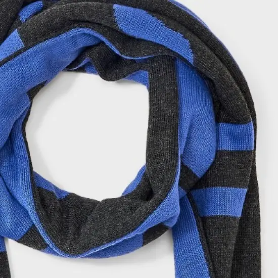 Houston White Adult Oblong Scarf - Blue image {3}