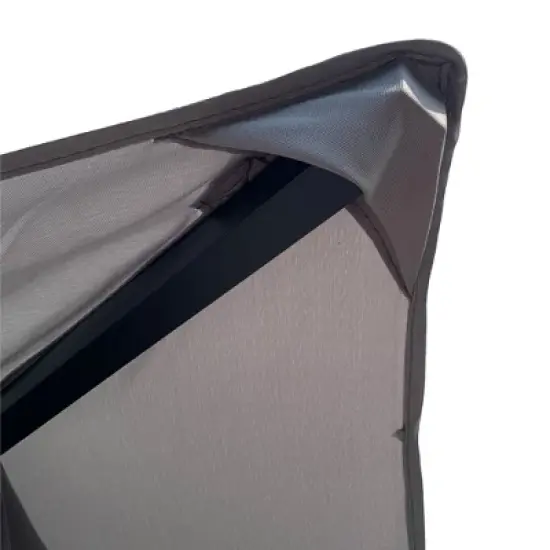 Outsunny 13' x 11' Patio Gazebo Canopy Garden Tent Sun Shade, Outdoor Shelter with 2 Tier Roof, Netting and Curtains, Steel Frame for Patio, Backyard, Garden image {4}