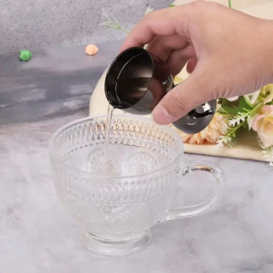 Unique Bargains Home Use Stainless Steel Cocktail Jigger with Measurements image {3}