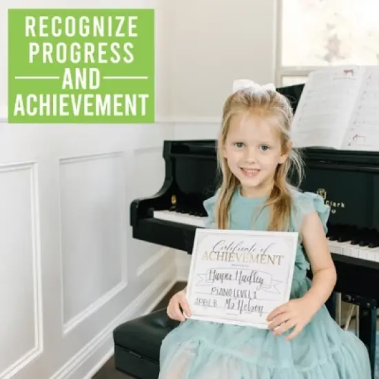 Hadley Designs Elegant Gold Award Certificates of Achievement for Students, Set of 25 image {8}