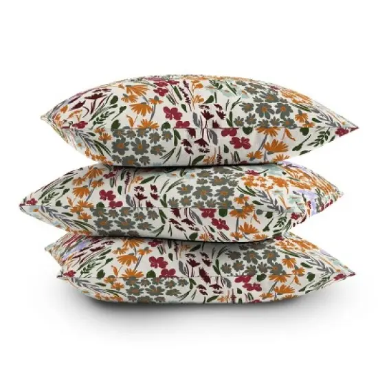 Deny Designs Marta Barragan Camarasa Spring Flowery Meadow Square Outdoor Throw Pillow image {3}