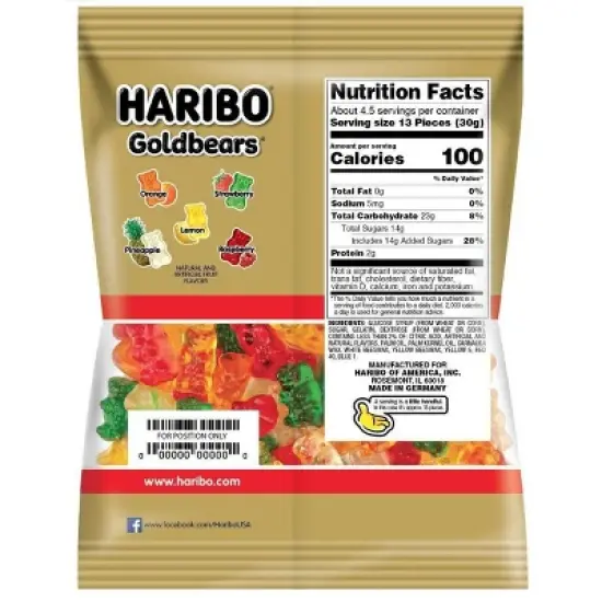 Haribo Goldbears Gummi Candy - 5.29oz image {1}