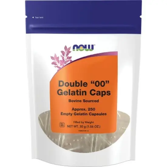 NOW Foods Double "00" Gelatin Caps 250 Ct image {1}