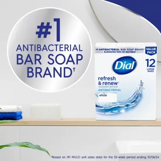 Dial Clean and Refresh White Bar Soap - 12pk - 4oz each image {2}