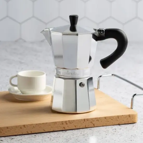 Aluminum Stovetop Espresso Maker - Polished image {1}