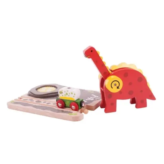 Bigjigs Rail Dino Crane Wooden Railway Train Set Accessory image {2}