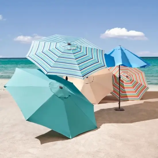 BrylaneHome 9 Ft. Tilt-And-Crank Umbrella image {5}