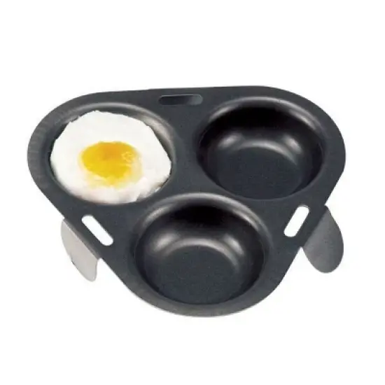 Norpro Nonstick Metal 3 Egg Poacher Pan image {3}