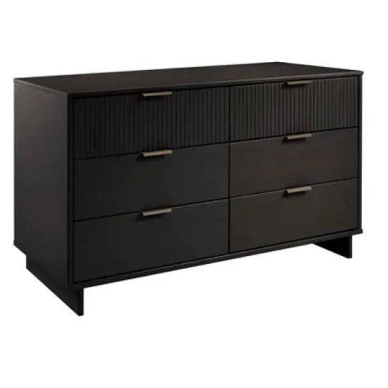 Manhattan Comfort 3pc Granville Chest with Double Dresser and Nightstand Bedroom Set image {11}