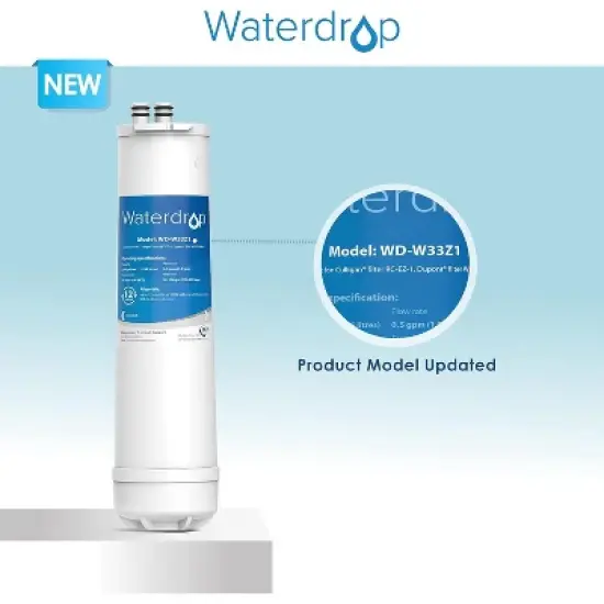 Waterdrop RC 1 EZ-Change, WFQTC30001, WFQTC70001 Basic Water Filtration Replacement,3K Gallons (Pack of 2) image {1}