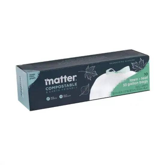 Matter Compostable Lawn and Leaf Bags - 33 Gallon/10ct image {1}