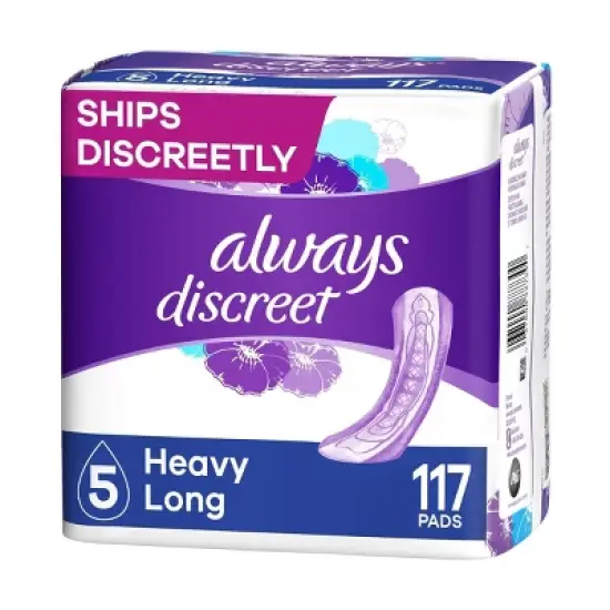 Always Discreet Heavy Long Absorbency 5 Drop Base Pads image {6}