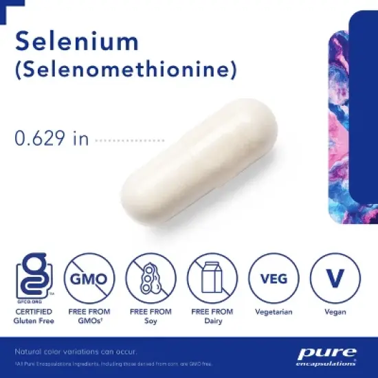 Pure Encapsulations Selenium (Selenomethionine) - Antioxidant Supplement for Immune System, Prostate, Collagen and Thyroid Support image {2}