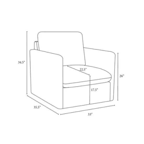 Boucle Upholstered Swivel Arm Chair - Hearth & Hand&trade; with Magnolia image {6}