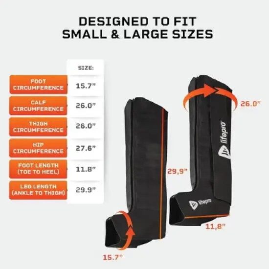 LifePro Sequential Compression Massage Boots for Athletes - Leg Recovery System for Foot and Calf Massager - Pain Relief and Soreness Recovery image {4}