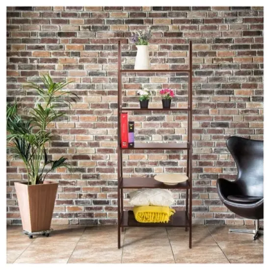 72" Shelf Ladder Bookcase - Flora Home image {5}