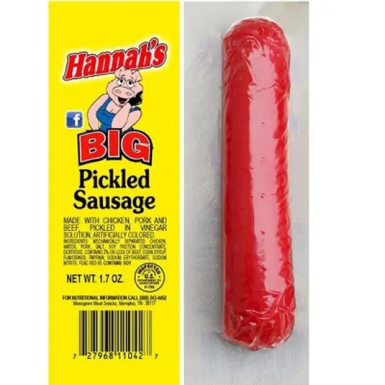 Hannah's 1.7oz Big Pickled Sausages (With Pork) 20-ct Boxes - 2 Boxes image {2}