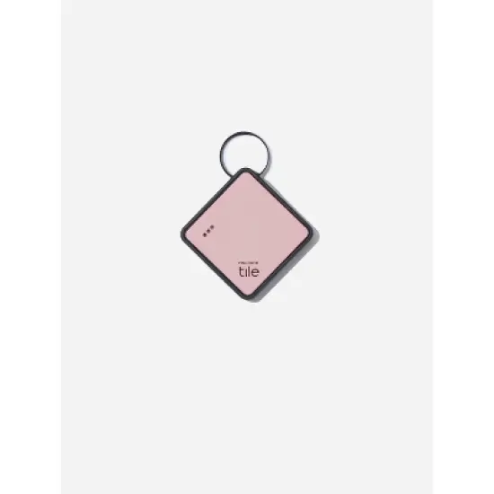 QALO TraQ Powered By Tile Dog and Cat Silicone Bluetooth Trackable Pet ID Tag - Pink image {2}