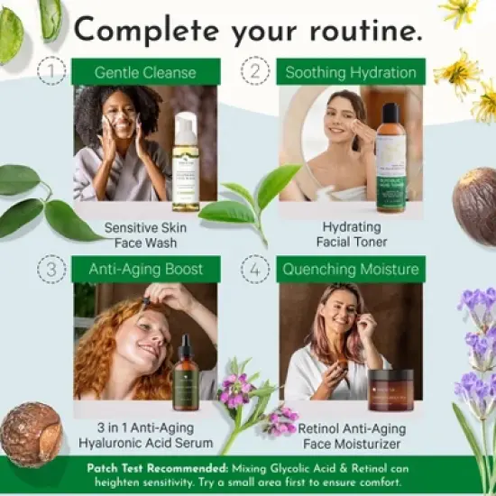 Tree To Tub Glycolic Acid Toner for Face Witch Hazel for Smooth Skin - Minimizes Appearance of Fine Lines - Vegan Exfoliating Toner for Women & Men image {5}