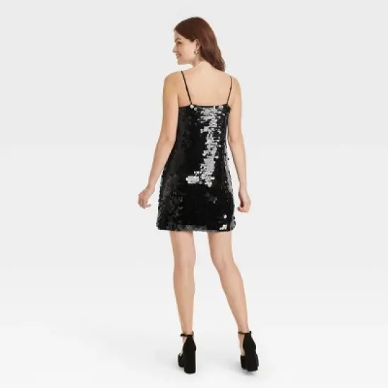 Women's Sleeveless Paillette Mini Party Shift Dress - A New Day&trade; image {1}