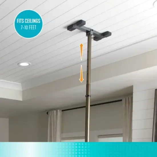 Signature Life Sure Stand Straight Security Pole, Tension-Mounted Floor to Ceiling Grab Bar image {2}