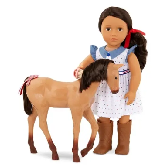 Our Generation Daria with Foal 18" Doll & Horse Set image {1}