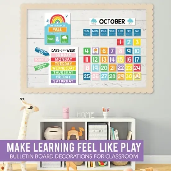 Hadley Designs Rainbow Circle Time Bulletin Board Calendar for Classroom image {5}
