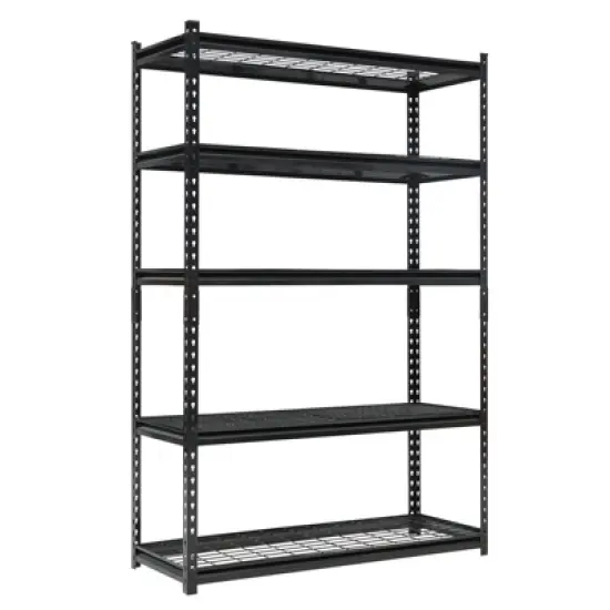 5 Tier Storage Shelving Unit, 2200 LBS Capacity Metal Adjustable Storage Shelves, Utility Storage Rack, Industrial Shelving Unit for Kitchen image {6}