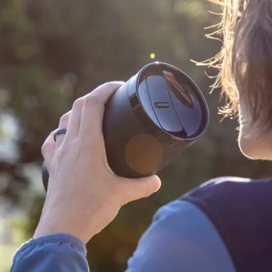 Ember 16oz Temperature Control Smart Tumbler Mug Slate Black: Stainless Steel, Hand Wash, Hot Beverages image {5}