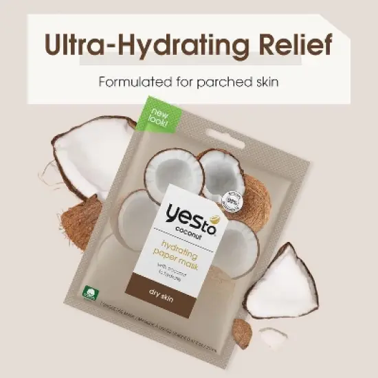 Yes To Coconut Hydrating Paper Mask with Coconut to Hydrate image {3}