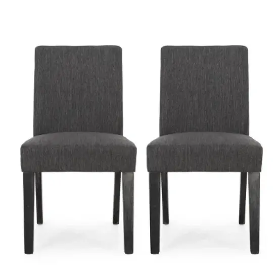 Set of 2 Kuna Contemporary Upholstered Dining Chairs - Christopher Knight Home image {7}