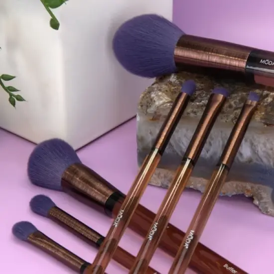 MODA Brush Soft and Serene Face Makeup Brush Set- 7pc image {1}