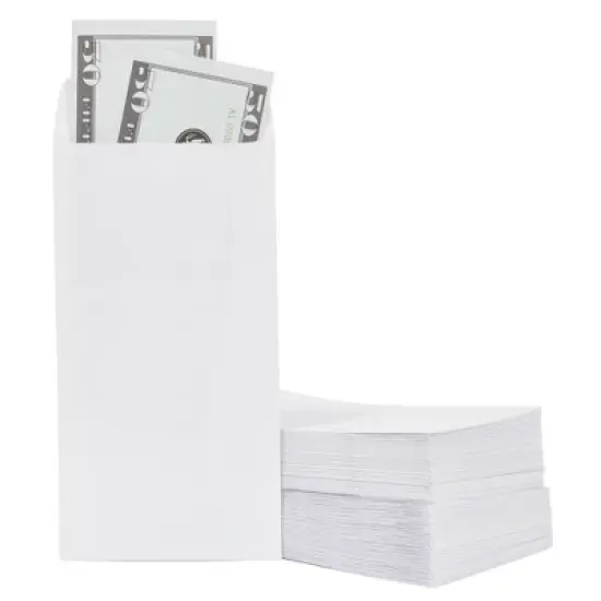 Juvale 100 Pack #7 Small Money Envelopes for Cash, Budgeting, Banks, Money Saving, Coins, Budget Planning - 3.5 x 6.5 Inch image {9}