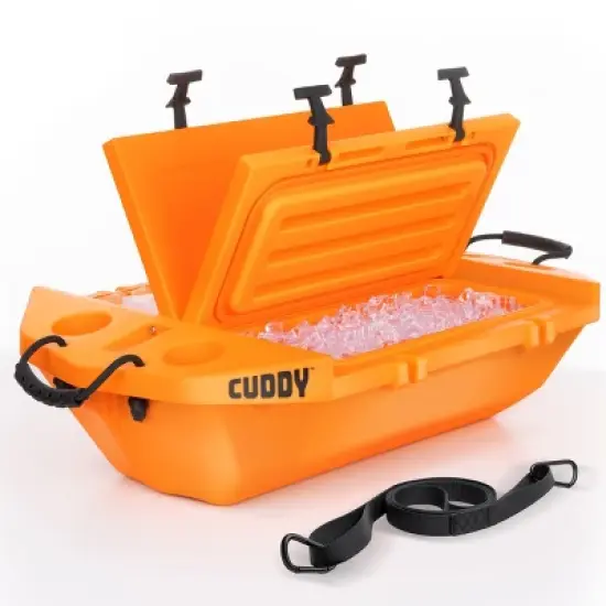 Cuddy Floating Cooler and Dry Storage Vessel - 40QT - Amphibious Hard Shell Design image {5}