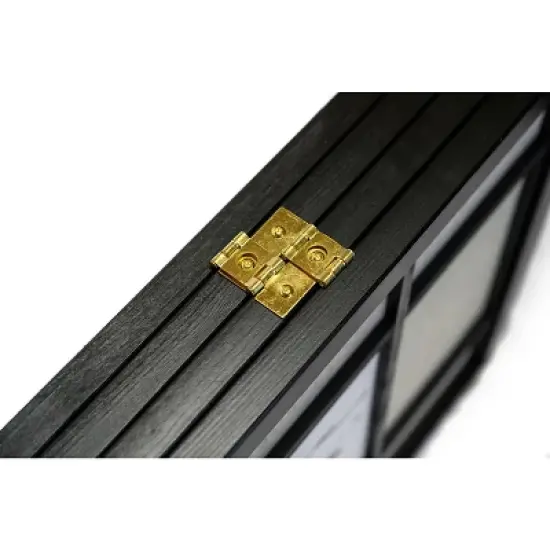 Legacy Decor Floral Accented Screen Room Divider with Wood Frame and Shoji Paper image {2}