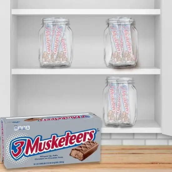 3 Musketeers 12/16/24/36 Pack Full Size Chocolate Candy Bar 1.92oz Each - Bulk Packing image {4}