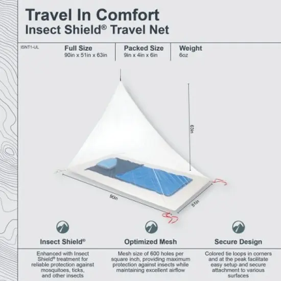 COCOON - Premium - Insect Shield Travel Net Ultralight image {2}