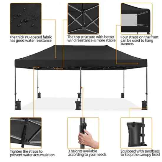 Yaheetech 10&times;20 FT Commercial Pop Up Canopy Tent image {3}