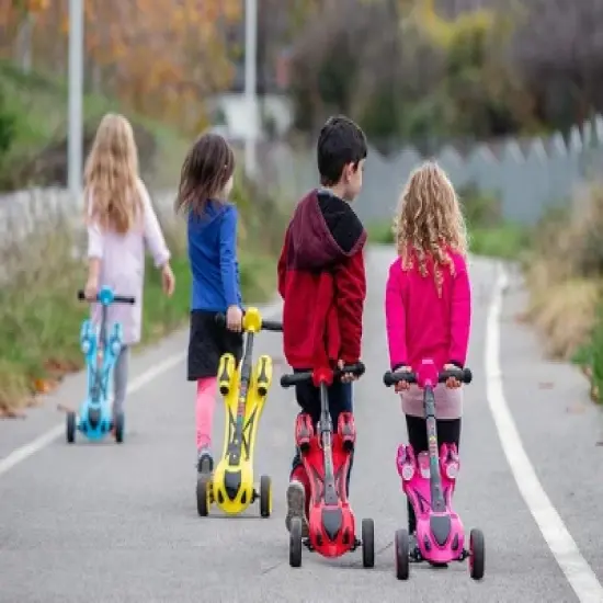 GlareWheel Y1 Kids Kick Scooter Real Smoking Rocket image {7}