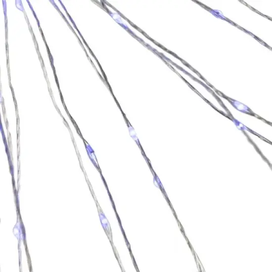 Northlight 20" LED Lighted Firework Silver Branch Christmas Decoration - Blue Lights image {4}