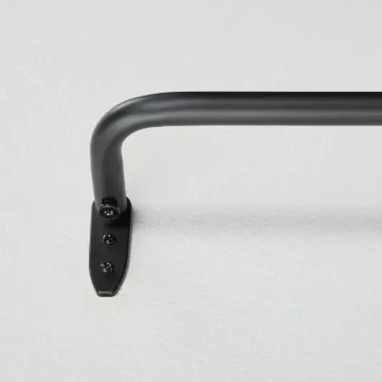 French Return Curtain Rod Matte Black - Hearth & Hand&trade; with Magnolia image {4}