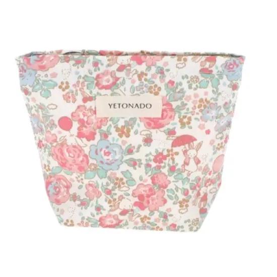 Unique Bargains Portable Rose Rabbit Makeup Bag 1 Pc image {7}