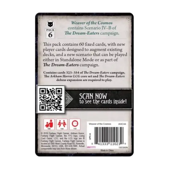 Arkham Horror The Card Game: Weaver of the Cosmos Mythos Pack image {1}