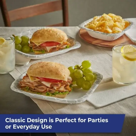 Hefty Extra Deep Square Disposable Plates 8.5" - 40ct image {4}
