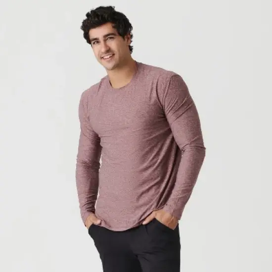Men's Active Long Sleeve Crew Neck T-Shirt - True Classic image {1}