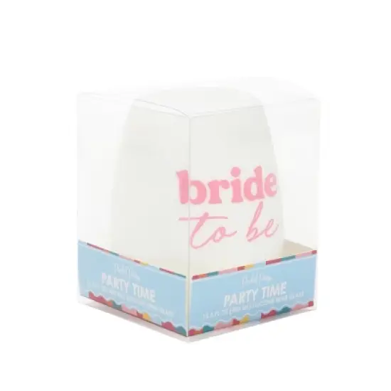 Packed Party Bride To Be 13.5 Oz Stemless Silicone Wine Glass image {3}