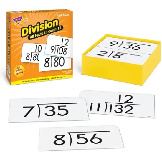 TREND Division 0-12 All Facts Skill Drill Flash Cards image {2}