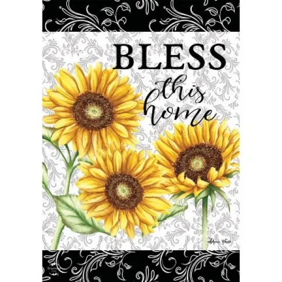 Briarwood Lane Garden Flag 12x18 For Outdoor Bless This Home Sunflowers Summer For Summer Garden Flag Flags For Outside image {4}