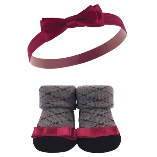 Hudson Baby Girl Headband and Socks Giftset, Fancy, One Size image {2}