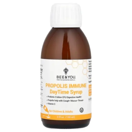 Bee&You Propolis Immune DayTime Syrup, 5 fl oz (150 ml) image {2}